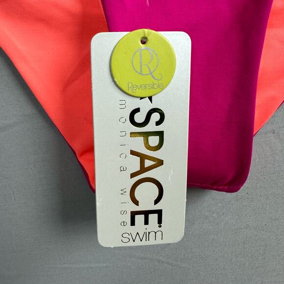 L Space Lydia Reversible Bikini Bottom Women’s Large Purple Orange - Picture 3 of 6